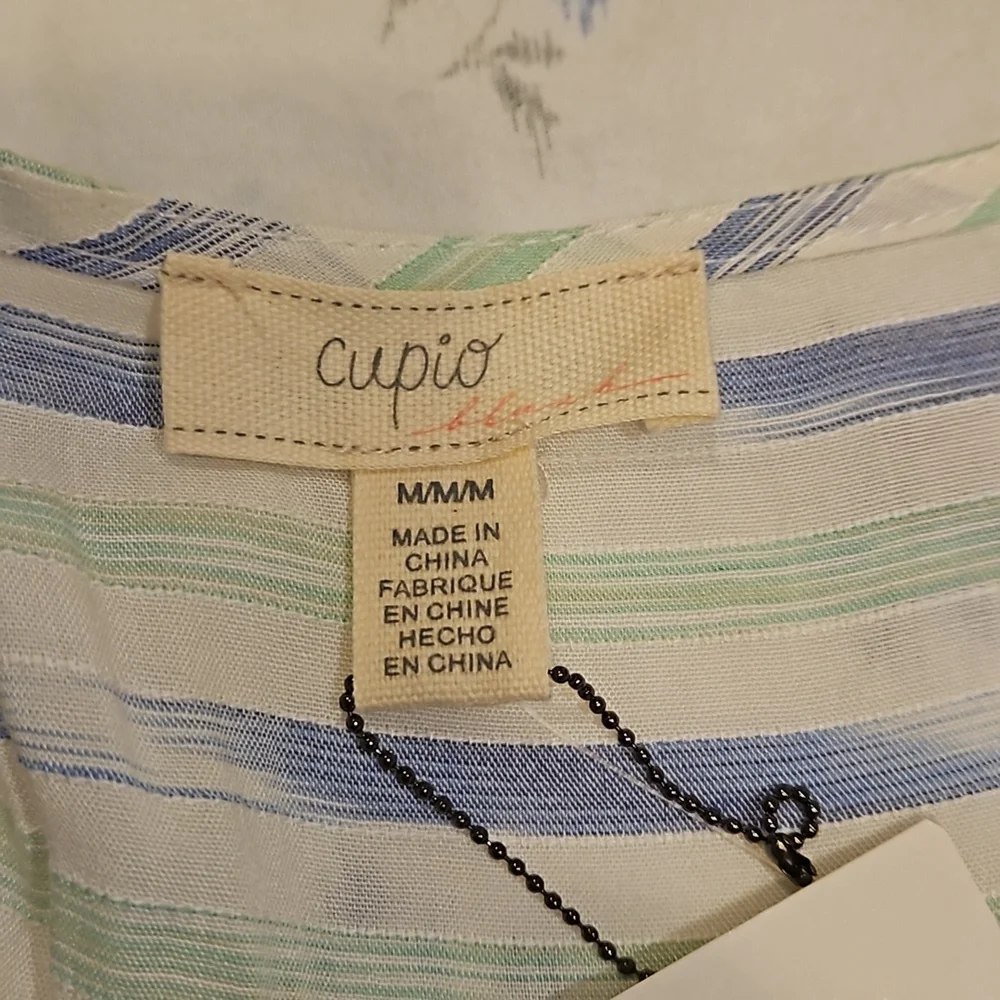 NWT - Cupio Striped Blouse - Picture 9 of 11